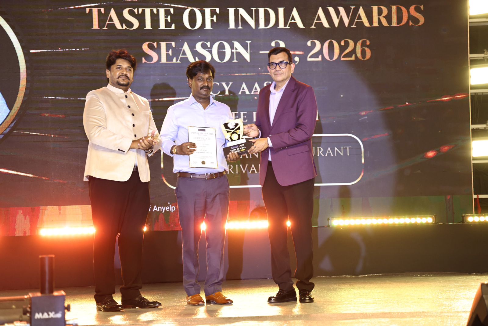 ടേസ്റ്റ് ഓഫ് ഇന്ത്യ അവാർഡിൽ ആസിഫി ബിരിയാണിക്ക് നേട്ടം